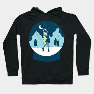 ice skating winter gift Hoodie